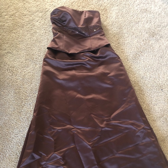 Brown Prom Dress - Picture 2 of 2